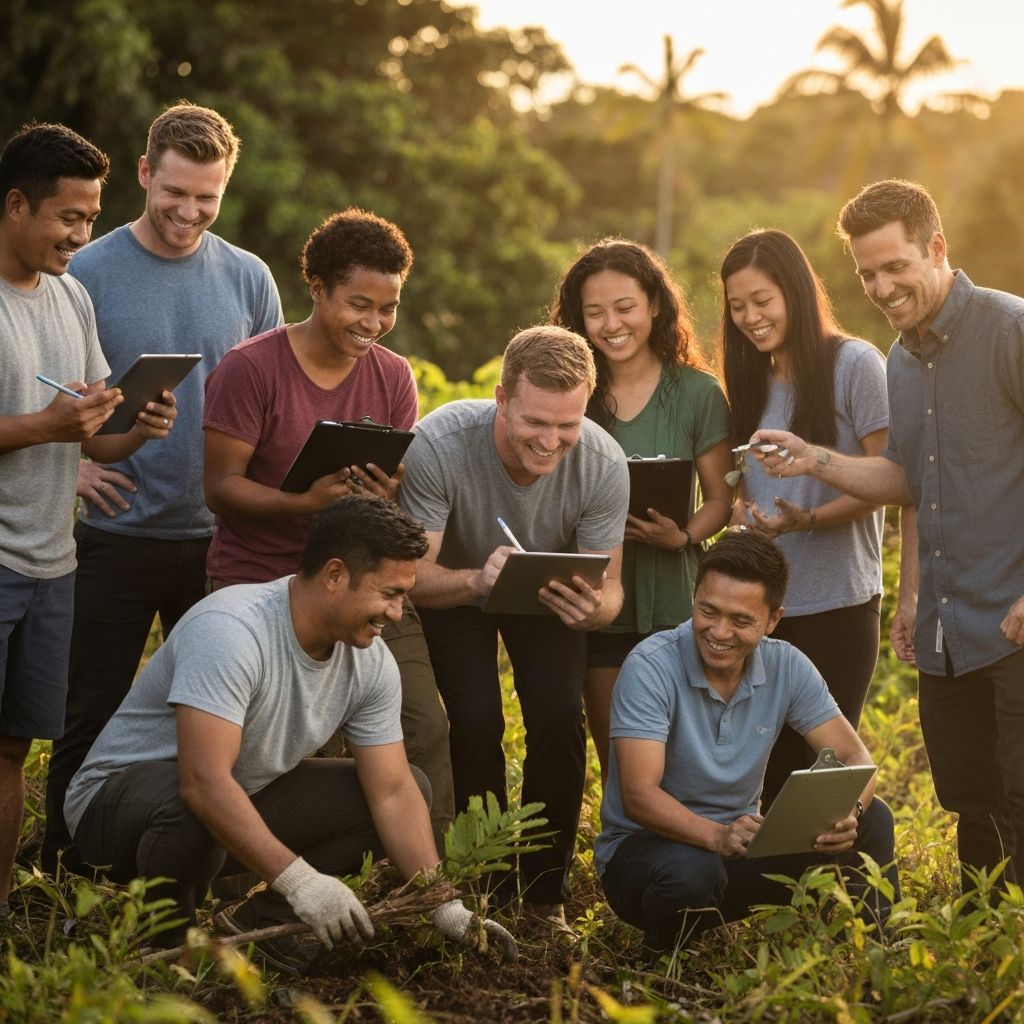 Kīnā'ole team members at work